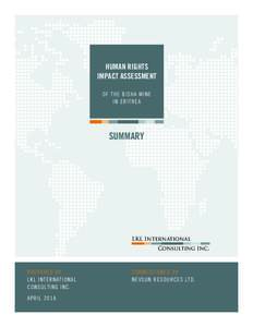 Politics / Human Rights Impact Assessment / Nevsun Resources / Dispute resolution / Corporate social responsibility / Stakeholder / Governance / Mediation / Ethics / Human rights / Eritrea