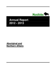 Annual Report[removed]Aboriginal and Northern Affairs