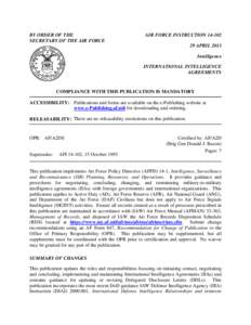 Military intelligence / Security / Defense Intelligence Agency / Central Intelligence Agency / Signals intelligence / United States Department of the Air Force / Dia / Under Secretary of Defense for Intelligence / National security / Data collection / Intelligence