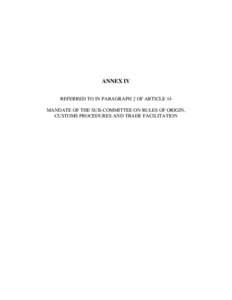 Microsoft Word - #23015-v7A-EFTA-Albania_-_Annex_IV_Mandate_for_Sub-Committee.DOC