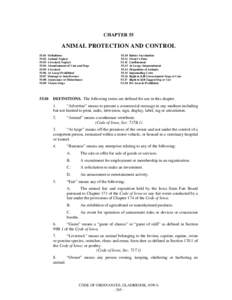 CHAPTER 55  ANIMAL PROTECTION AND CONTROL03