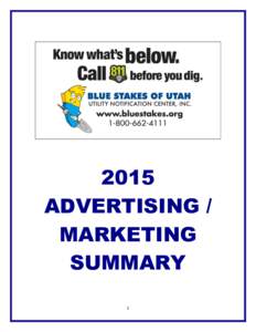 2015 ADVERTISING / MARKETING SUMMARY 1