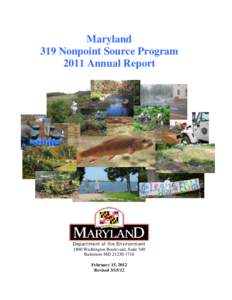 Earth / Hydrology / Environmental soil science / Monocacy River / Total maximum daily load / Nonpoint source pollution / Clean Water Act / Nonpoint source / Watershed management / Water pollution / Environment / Water