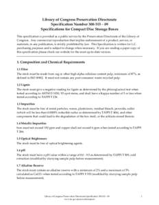 [removed]Specifications for Compact Disc Storage Boxes