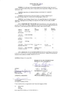 RESOLUTION NO. l.fL-11 BRIDGE LIMITS WHEREAS, in conformance with procedures adopted by the Washington State Association of Counties, and in the interest of safety, Mason County makes periodic inspections of bridges on t