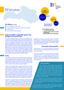 EIF in Latvia  EUR 240.0m(2) EUR 80m(1)