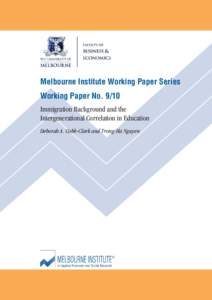 Demography / Culture / Economics / Intergenerationality / Economic mobility / Educational inequality / Illegal immigration / Family economics / Social mobility / Sociology / Socioeconomics / Intergenerational mobility