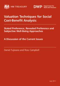 Valuation Techniques for Social Cost-Benefit Analysis: