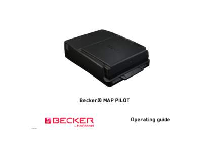 Becker® MAP PILOT Operating guide en_OC_V2.5_A >>>