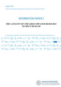 Aquifers / Physical geography / Hydrogeology / Groundwater model / Groundwater / Water abstraction / Drawdown / Cone of depression / Hydrology / Water / Hydraulic engineering