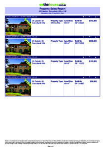 Property Sales Report 26 Celadon, Sunnybank Hills, 4109 Generated on Mon 31 Aug:54pm 26 CELADON ST, SUNNYBANK HILLS 26 Celadon St