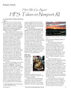 Feature Article  Here We Go Again! HPS Takes on Newport, RI s the last suitcase was loaded