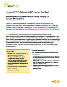 aspenONE Advanced Process Control Brochure