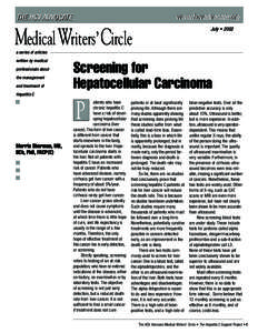 www.hcvadvocate.org  THE HCV ADVOCATE July • 2002