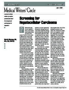 Cirrhosis / Hepatitis / Liver cancer / Liver / Biopsy / GOLM1 / Primary biliary cirrhosis / Medicine / Hepatology / Hepatocellular carcinoma