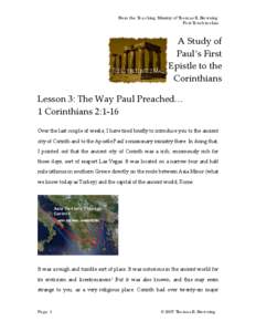 Microsoft Word - 1 Corinthians_Lesson 03.doc