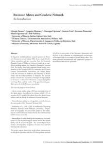 Rwenzori Meteo and Geodetic Network  Rwenzori Meteo and Geodetic Network An Introduction  Giorgio Vassena1, Gregorio Mannucci2, Giuseppa Cipriano2, Gustavo Corti2, Costante Bonacina3,