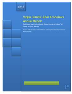 2013  Virgin Islands Labor Economics Annual Report Published by Virgin Islands Department of Labor “VI Labor Market Basket”