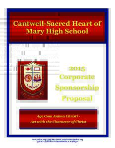 Cantwell-Sacred Heart of Mary High School 2015 Corporate Sponsorship