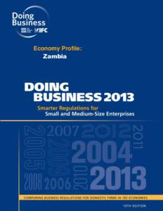 Economy Profile: Zambia Doing Business[removed]Zambia