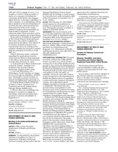 7164  Federal Register / Vol. 77, No[removed]Friday, February 10, [removed]Notices CFR part 225) to engage de novo, or to acquire or control voting securities or