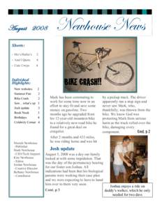 AugustNewhouse News Shorts: •