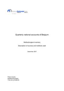 Comptes nationaux trimestriels de la Belgique