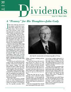 Issue 15 - WinterA “Penney” for His Thoughts—John Cody J