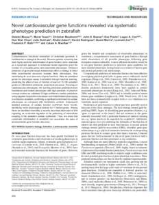 © 2014. Published by The Company of Biologists Ltd | Development, doi:devRESEARCH ARTICLE TECHNIQUES AND RESOURCES