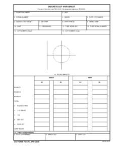 DISCRETE CCF WORKSHEET For use of this form, see FM[removed]; the proponent agency is TRADOC. 1. BUMPER NUMBER 2. UNIT