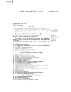 PUBLIC LAW 109–479—JAN. 12, [removed]STAT[removed]Public Law 109–479 109th Congress