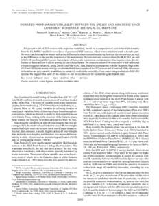 A  The Astronomical Journal, 134:2099Y2112, 2007 December # 2007. The American Astronomical Society. All rights reserved. Printed in U.S.A.  INFRARED POINT-SOURCE VARIABILITY BETWEEN THE SPITZER AND MIDCOURSE SPACE