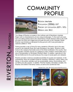 COMMUNITY PROFILE RIVERTON , Manitoba