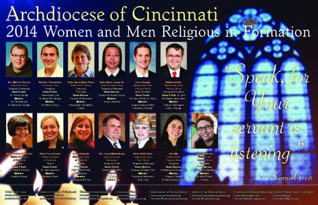 Archdiocese of Cincinnati[removed]Women and Men Religious in Formation Bro. Michael Charron Franciscan Friars Temporary Professed