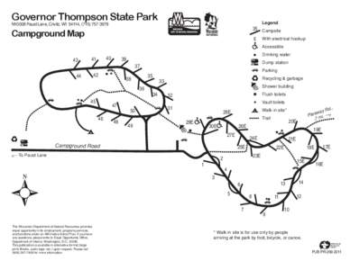 Governor Thompson State Park Campground Map