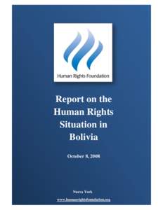 Report on the Human Rights Situation in