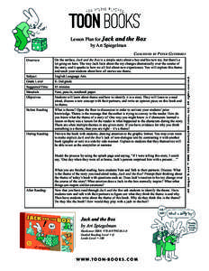 Lesson Plan for Jack and the by Art Spiegelman Box  Overview