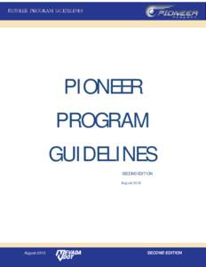 Pioneer Program Guidelines