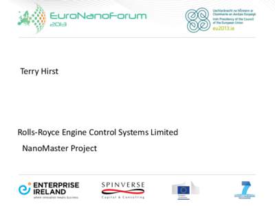 Terry Hirst  Rolls-Royce Engine Control Systems Limited NanoMaster Project  NanoMaster Project