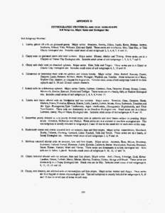 APPEWDIX D  PHYSIOGRAPHIC PROVINCES AND SOIL SUBGROUPS soil subgroup, Majorseriesand Ecological si Soil Subgroup Number: 1. Loamy glacial till soils on glaciated plains. Major series: Bearpaw, Dooley, Hillon, Joplin, Kev