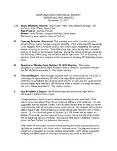 Meetings / Minutes / Parliamentary procedure / McDevitt