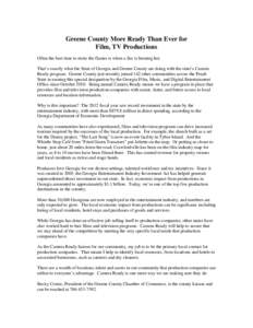 Georgia Department of Economic Development / Georgia / Production company / Filmmaking / Video production / Film industry in Georgia / Film / Visual arts / Film production