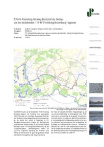 110-kV-Freileitung Abzweig Brahlstorf als Neubau von der bestehenden 110-kV-Freileitung Boizenburg-Hagenow Regionalplanung Projektgebiet Auftraggeber Aufgabe