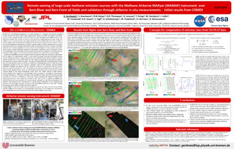 Remote sensing of large-scale methane emission sources with the Methane Airborne MAPper (MAMAP) instrument over Kern River and Kern Front oil fields and validation through airborne in-situ measurements - Initial results 