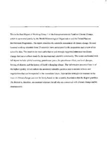 IPCC Third Assessment Report / IPCC Second Assessment Report / IPCC Summary for Policymakers / IPCC Fifth Assessment Report / Climate change / Intergovernmental Panel on Climate Change / IPCC First Assessment Report