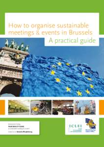 How to organise sustainable meetings & events in Brussels A practical guide Interested in having your own City Guide