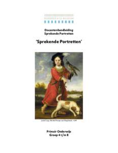 Docentenhandleiding Sprekende Portretten ‘Sprekende Portretten’  Jacob Cuyp, Michiel Pompe van Slingelandt, 1649
