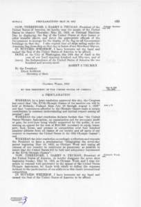 66 STAT.]  PROCLAMATIONS—MAY 16, 1952 NOW, T H E R E F O R E , I, H A R R Y S. T R U M A N , President of the United States of America, do hereby urge the people of the United