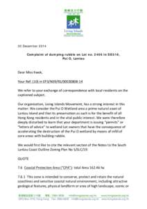 Microsoft Word - LIM Letter to EPD about Pui O dumping[removed]doc