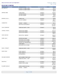 State Government Credit Card Usage Report